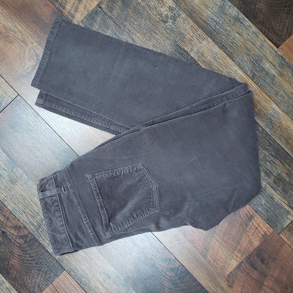 Talbots Simply Flatting 5-Pocket Gray Corduroy Pants, Size 6P - Picture 1 of 6